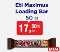 ETİ MAXİMUS LOADİNG BAR ÇİKOLATA 50 G
